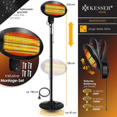 Infrarood Verwarming - Terrasverwarmer - Elektrische Heater - Zwart - KESSER®